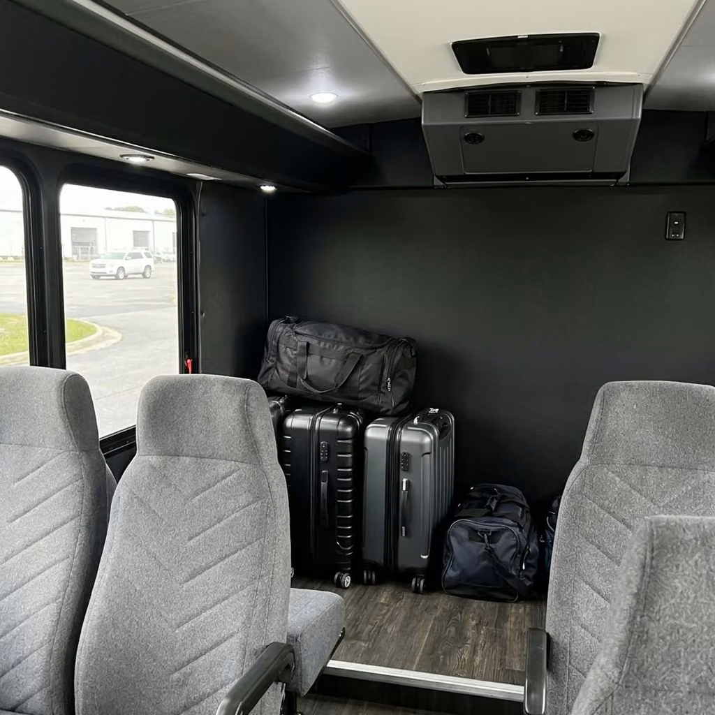 pleasant hill 15 passenger minibus luggage area