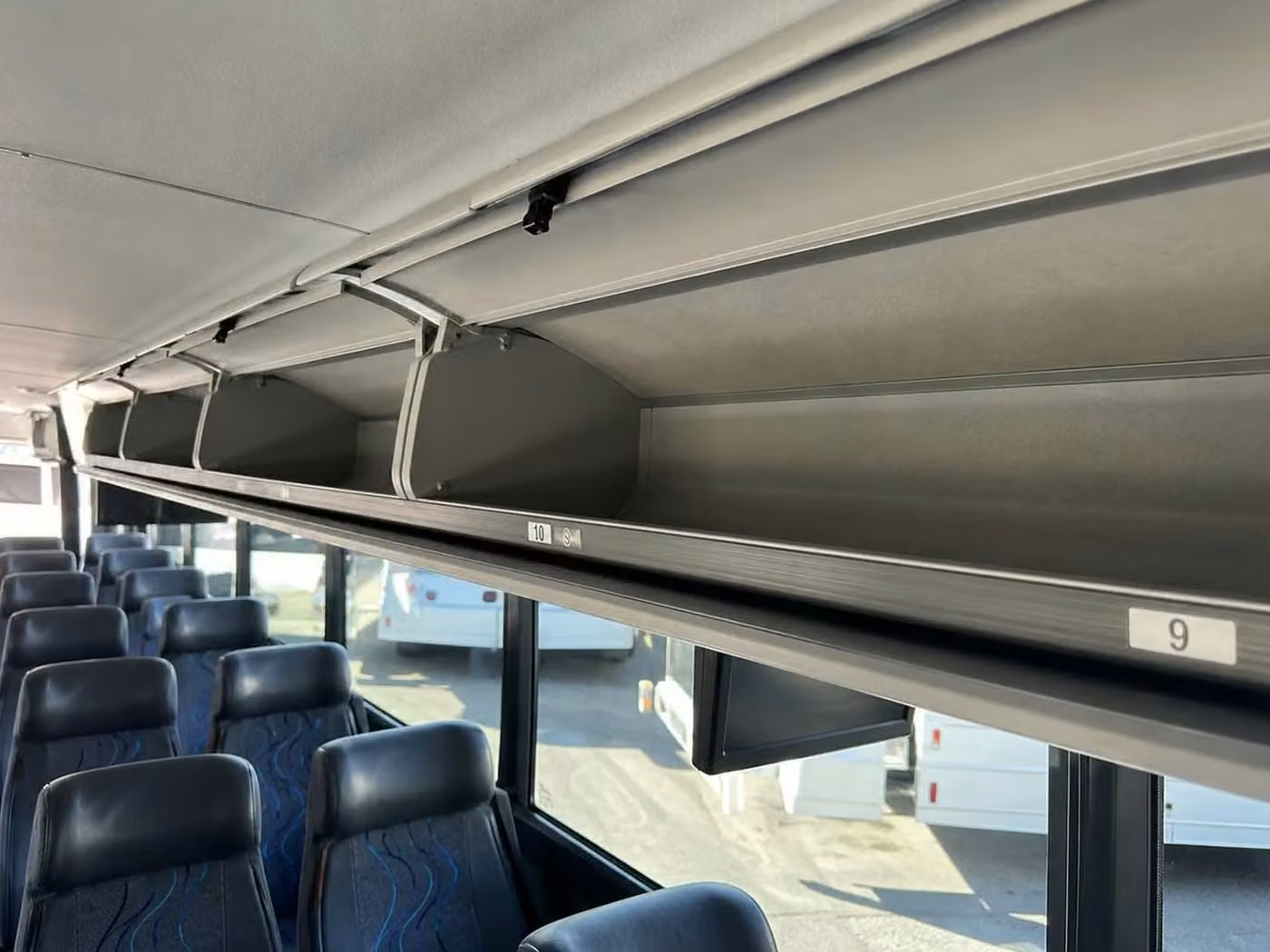 pleasant hill charter bus overhead storage