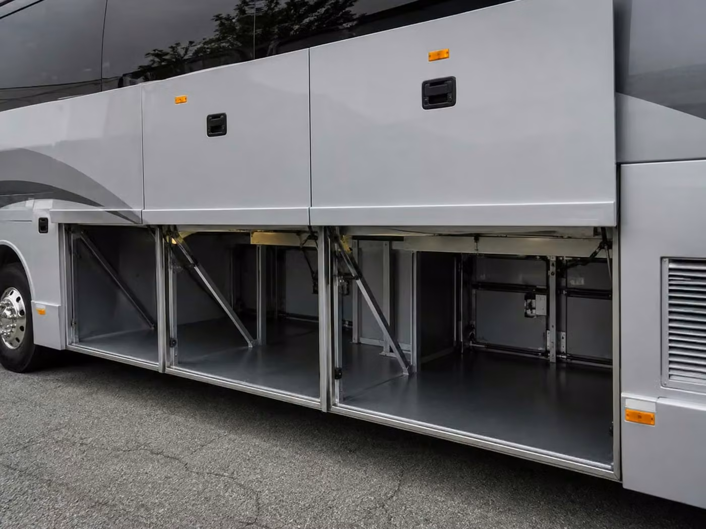 pleasant hill charter bus under bus storage