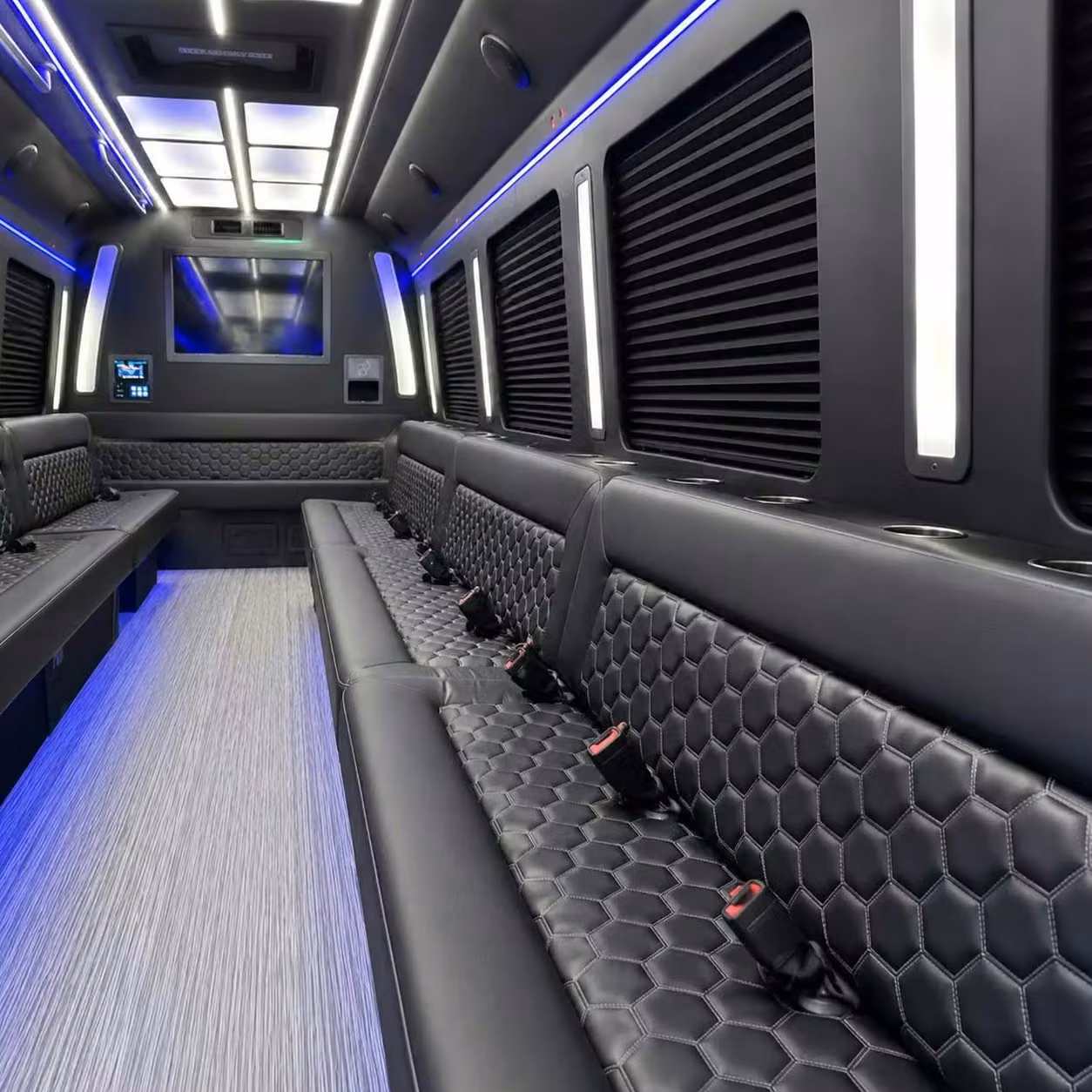 pleasant hill party bus party lighting
