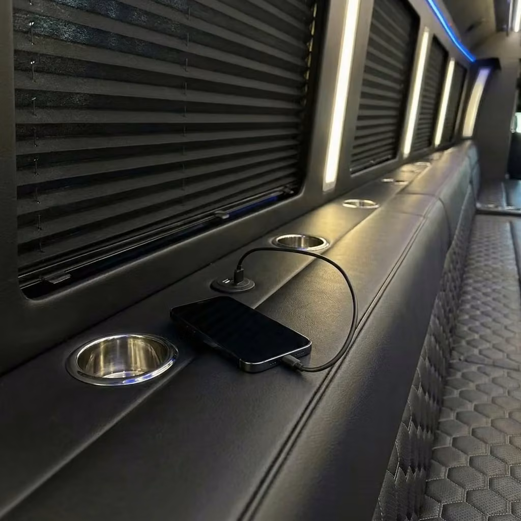 pleasant hill party bus usb charging