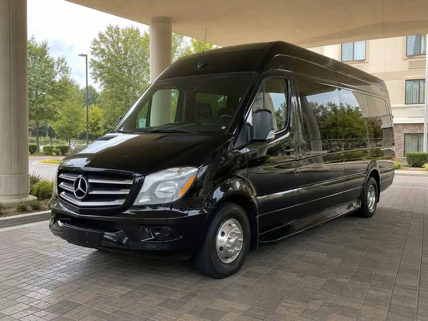 pleasant hill sprinter van rental with driver tinted windows