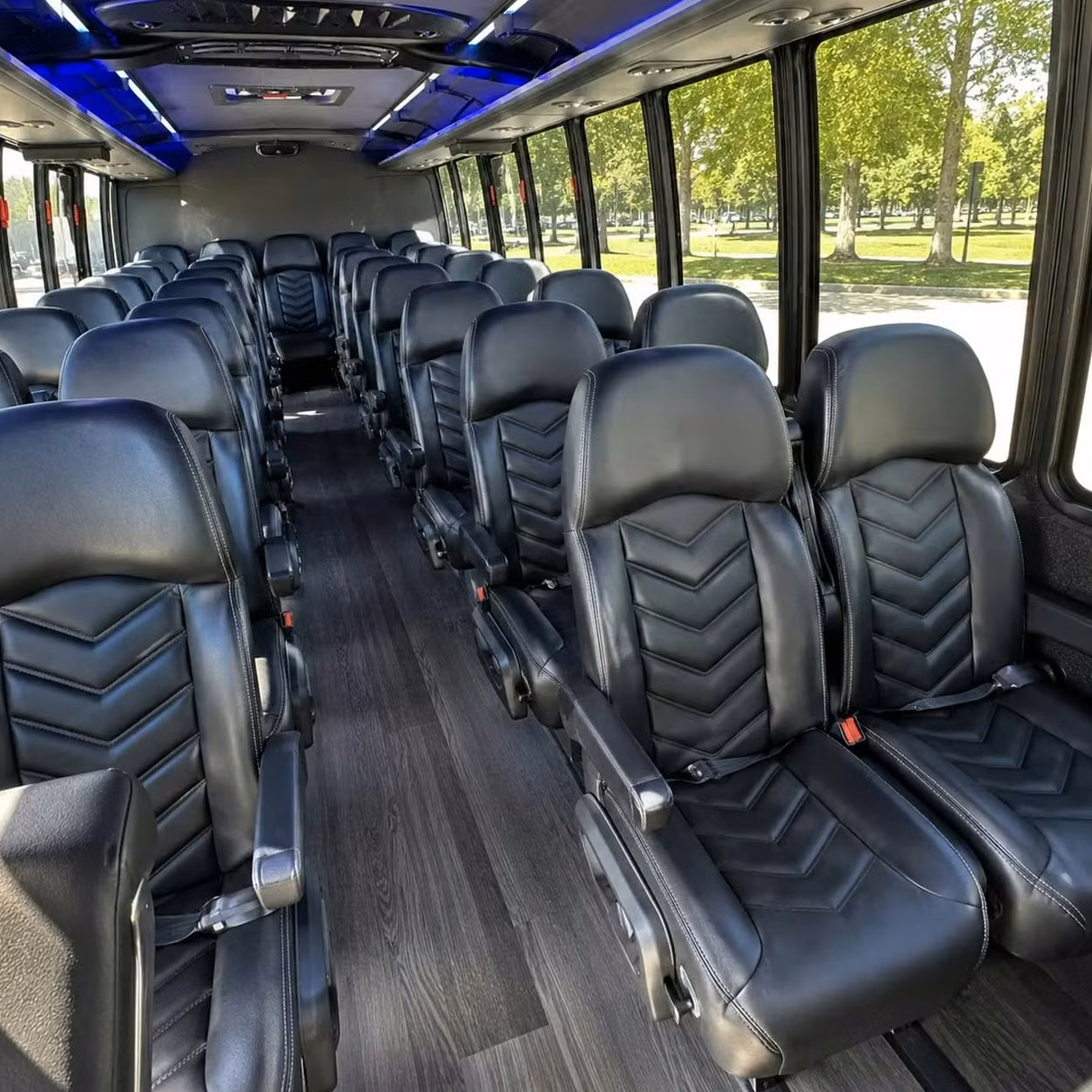 28 passenger minibus inside