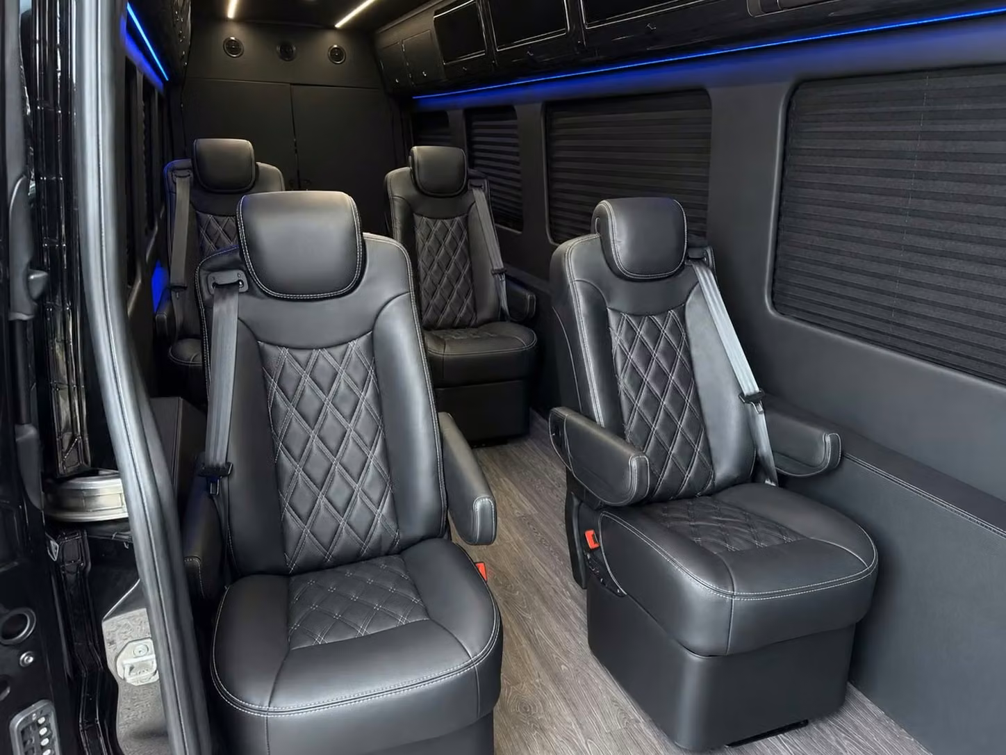 sprinter van with driver inside